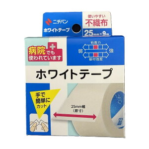 �y���킹����2999�~�ȏ�ő��������z�j�`�o�� �s�D�z�΂񂻂����� �z���C�g�e�[�v 25mm�� 9m���� 1�� (4987167431228)