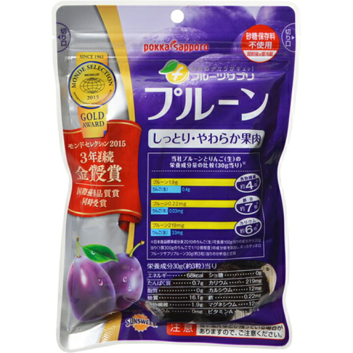楽天市場】【あわせ買い2999円以上で送料お得】【ポッカサッポロフード&ビバレッジ】フルーツサプリ プルーン 270g : ホームライフ 楽天市場】【あわせ買い2999円以上で送料お得】【ポッカサッポロフード&ビバレッジ】フルーツサプリ プルーン 270g : ホームライフ