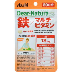 【あわせ買い2999円以上で送料お得】【アサヒグループ食品】ディアナチュラスタイル 鉄×マルチビタミン 20粒