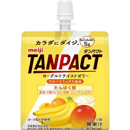 明治 タンパクト TANPACT ヨーグルト テイストゼリー フルーツミックス風味 180g