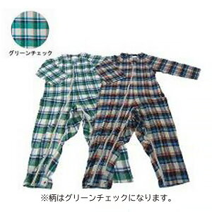 【送料お得・まとめ買い×7個セット】萬楽 マンラク 1型 ねまき 冬用 M グリーンチェック