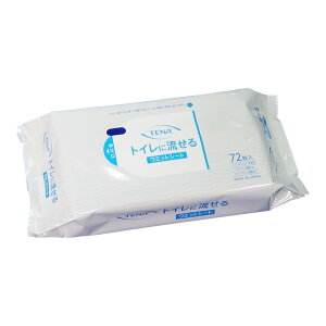 【送料お得・まとめ買い×7個セット】ユニ・チャーム メンリッケ TENA トイレに流せる ウエットシート 72枚入
