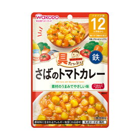 【送料お得・まとめ買い×48個セット】和光堂 具たっぷり グーグーキッチン さばのトマトカレー 80g 離乳食 ベビーフード