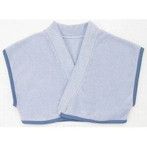 【あわせ買い2999円以上で送料お得】神戸生絲 フリースおやすみベストブルーグレー フリー