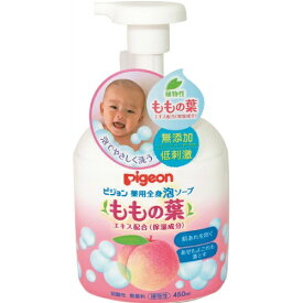 【あわせ買い2999円以上で送料お得】ピジョン 薬用全身泡ソープ ももの葉 本体 450ml