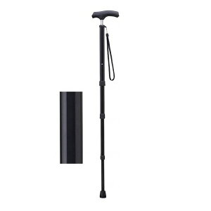 愛杖 ポケットステッキ ブラック PS-1 伸縮杖 メーカー:ケイ・ホスピア コンパクト
