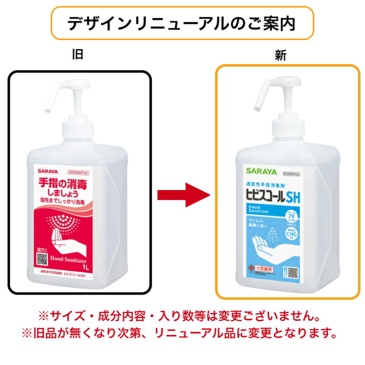 楽天市場】サラヤ ヒビスコールSH 1L (ポンプ付)×10本（ケース販売 
