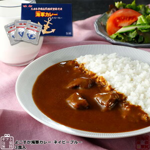 【お歳暮早割 クーポン利用で10%OFF 11/30 23:59まで】 調味商事 よこすか海軍カレー ネイビーブルー レトルトカレー 中辛 180g×3食入 1個 レトルト カレーセット ギフト 高級 ご当地カレー 詰め合