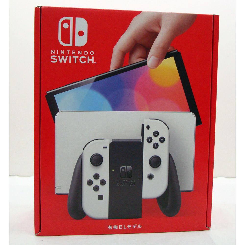中古 未使用 商舗 Nintendo Switch 人気の新作 有機ELモデル JOY-CON H 本体 購入印有 ホワイト 橿原店