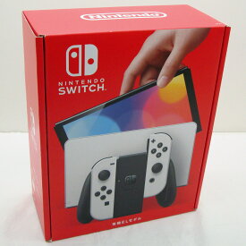 【中古・未使用】Nintendo Switch 有機ELモデル JOY-CON ホワイト 本体 購入印無し【橿原店】【H】