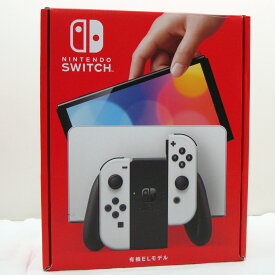 【中古・未使用】Nintendo Switch 有機ELモデル JOY-CON ホワイト 本体 購入印有【橿原店】【H】