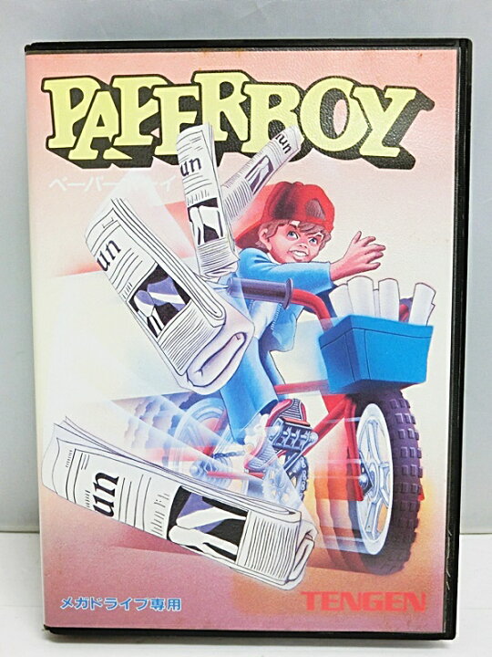 楽天市場】【中古】メガドライブソフト PAPERBOY ペーパーボーイ MD 