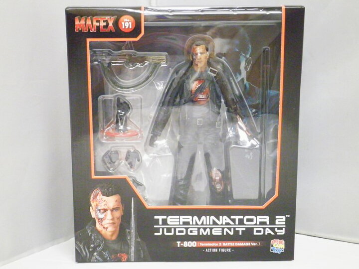 楽天市場】【中古】MAFEX No.191 TERMINATOR 2 T-800 T2:BATTLE DAMAGE 