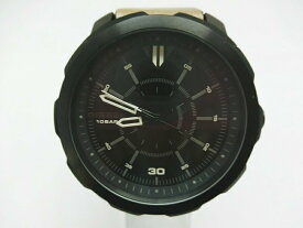 【中古】DIESEL/ディーゼル 腕時計 DZ-1788 黒文字盤 レザーバンド ブラック/ブラウン【出雲店】