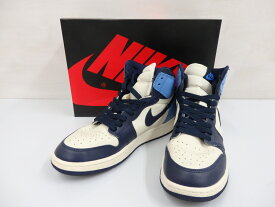 【中古】NIKE AIR JORDAN 1 RETRO HIGH OG GS 575441-140 24.0cm SAIL/Obsidian/University Blue ナイキ エア ジョーダン 1 レトロ 【スニーカー】 【レディース】【鳥取店】