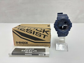 【中古】 CASIO カシオ G-SHOCK　GBA-800　ジーショック　クォーツ腕時計 Bluetooth連携　ネイビー/紺 【鳥取店】