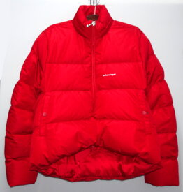 【中古】BALENCIAGA バレンシアガ 17AW C Shape Puffer Jacket シーシェイプ ダウンジャケット サイズ：44 レッド【メンズ古着】【米子店】