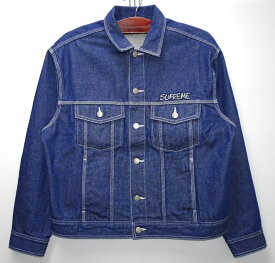 【中古】Supreme 20AW Smurfs Denim Trucker Jacket サイズ：S シュプリーム スマーフ デニム トラッカー ジャケット ブルー【メンズ古着】【米子店】
