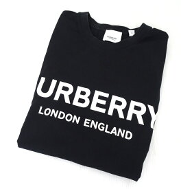 【中古】BURBERRY バーバリー ロゴ プリント Tシャツ XSサイズ ブラック 8009494【メンズ古着】【米子店】