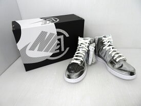 【中古】 NIKE×CLOT ナイキ×クロット DH4444-900DUNK HI サイズ：US9.5/27.5cm Silver/Flux【メンズ】【靴/シューズ】【米子店】