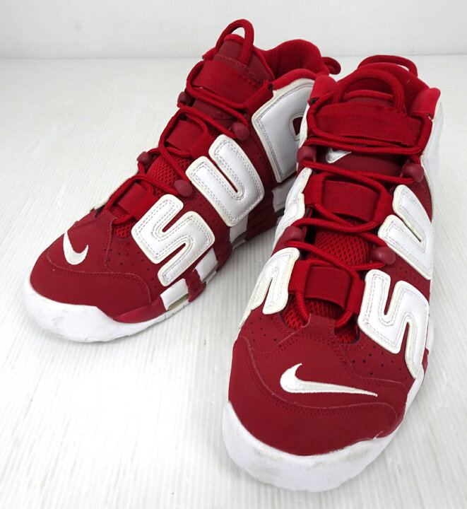 楽天市場】【中古】Supreme × NIKE AIR MORE UPTEMPO 902290-600 White 