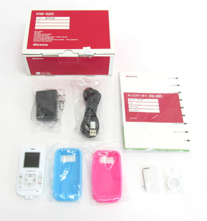 楽天市場】【中古】 docomo Huawei キッズケータイ HW-02C ホワイト 