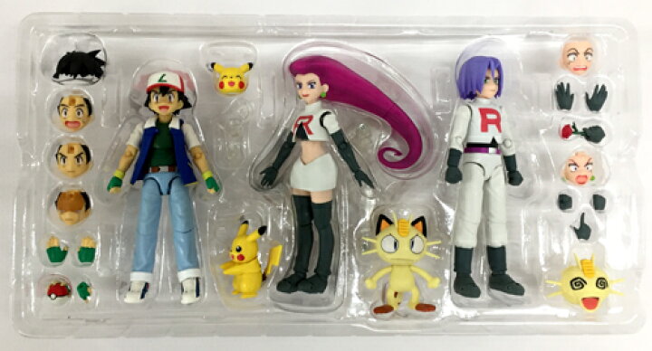 楽天市場】【中古】S.H.Figuarts サトシ＆ロケット団（Limited Edition 