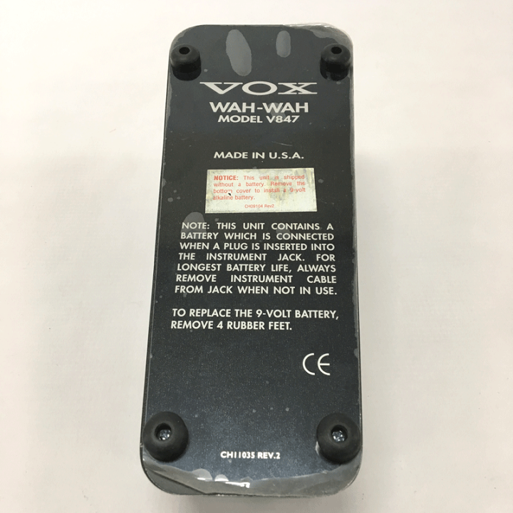 【中古品】（V847）VOX ワウペダル 中古】 ワウペダル VOX V847 ギターエフェクター([USED