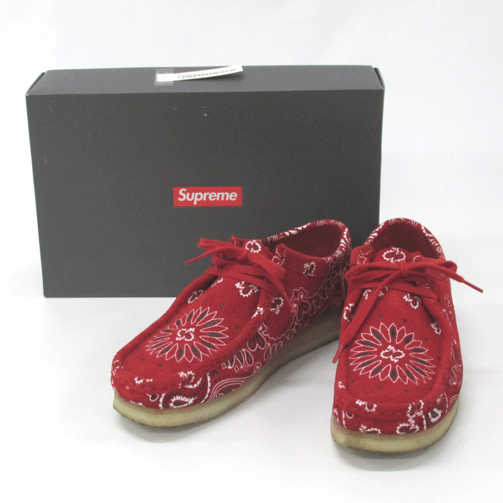Aランク Supreme Clarks シュプリーム クラークス コラボ WALLABEE