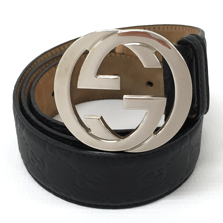 GUCCI シマインターロッキング レザー ベルト GUCCI シマインターロッキング レザー ベルト