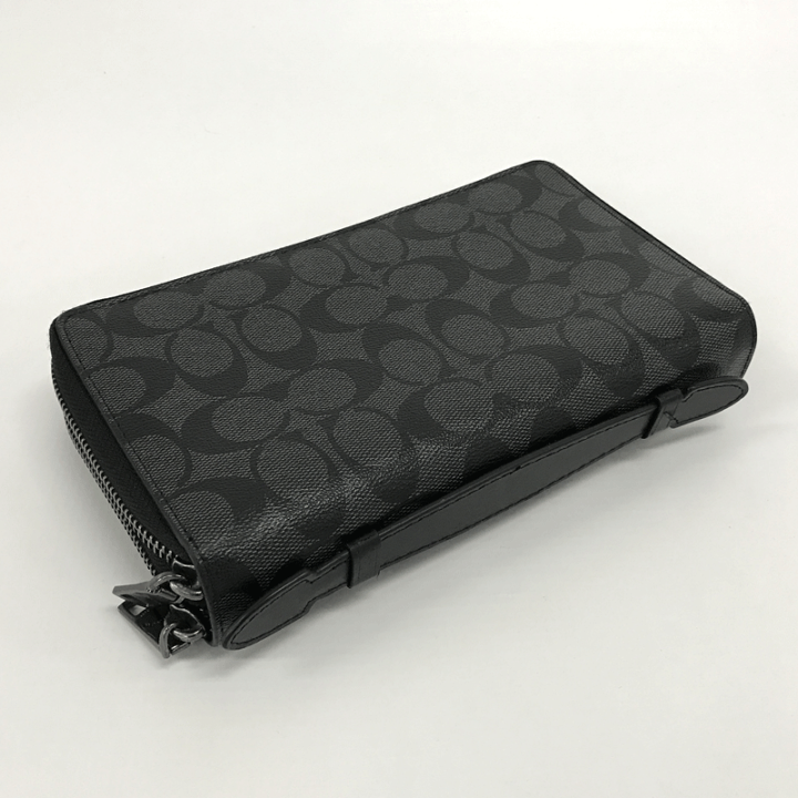 楽天市場】【中古】COACH コーチ シグネチャー ダブルジップ トラベル