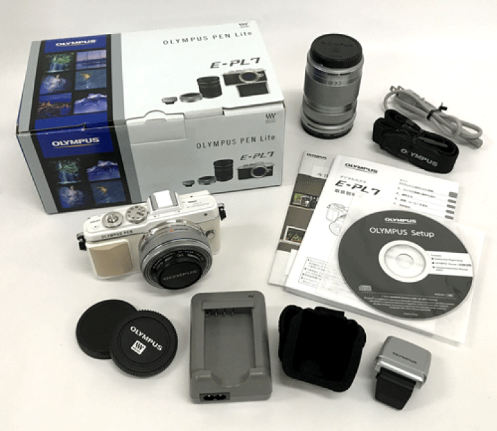 楽天市場】【中古】 OLYMPUS PEN E-PL7 EZ DZKIT WHT 【ダブルズーム