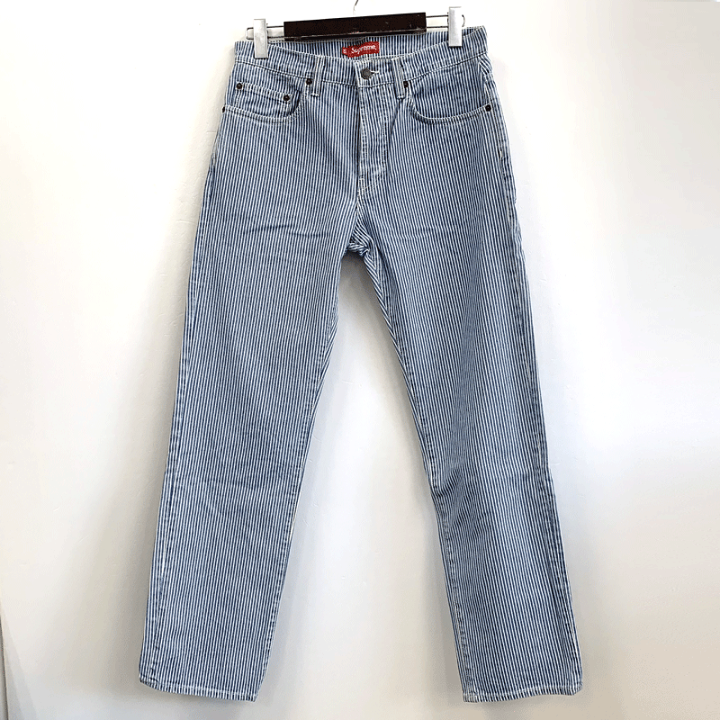 Supreme ストライプデニムパンツ