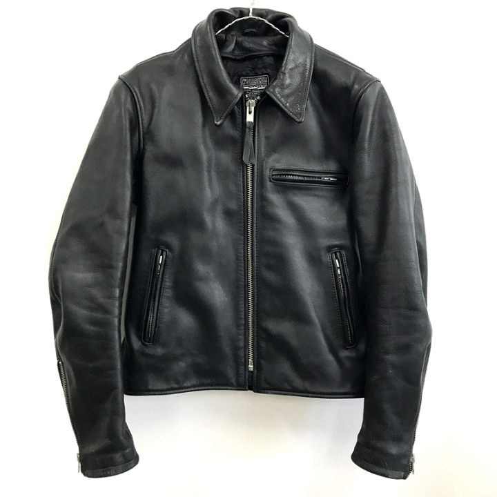 楽天市場】【中古】KADOYA カドヤ シングルライダースジャケット 牛革 