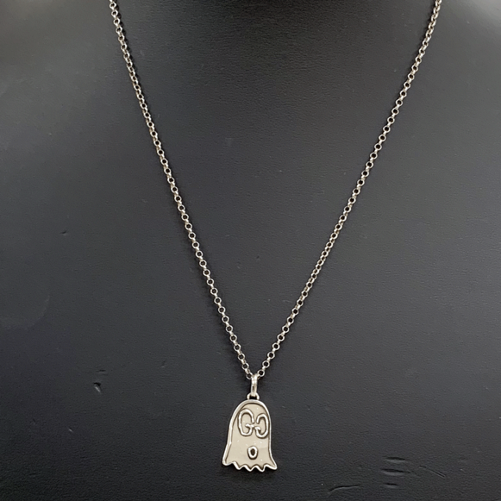 楽天市場】【中古】GUCCI グッチ ゴースト シルバー ネックレス