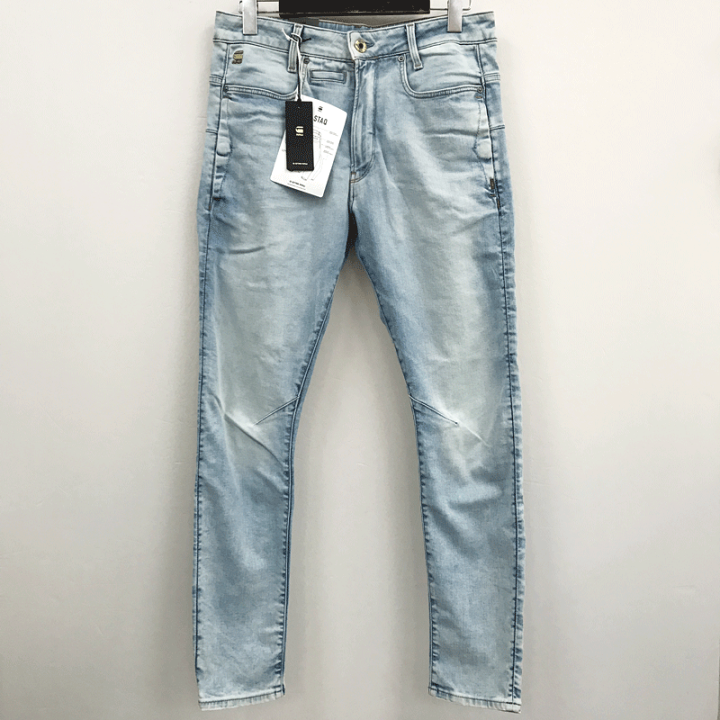 美品　ジースターロウ　D-STAQ 3D SLIM　36　ストレッチスリム　白 G-STAR RAW ジーンズ D-STAQ 3D SLIM JEANS/立体裁断スリム