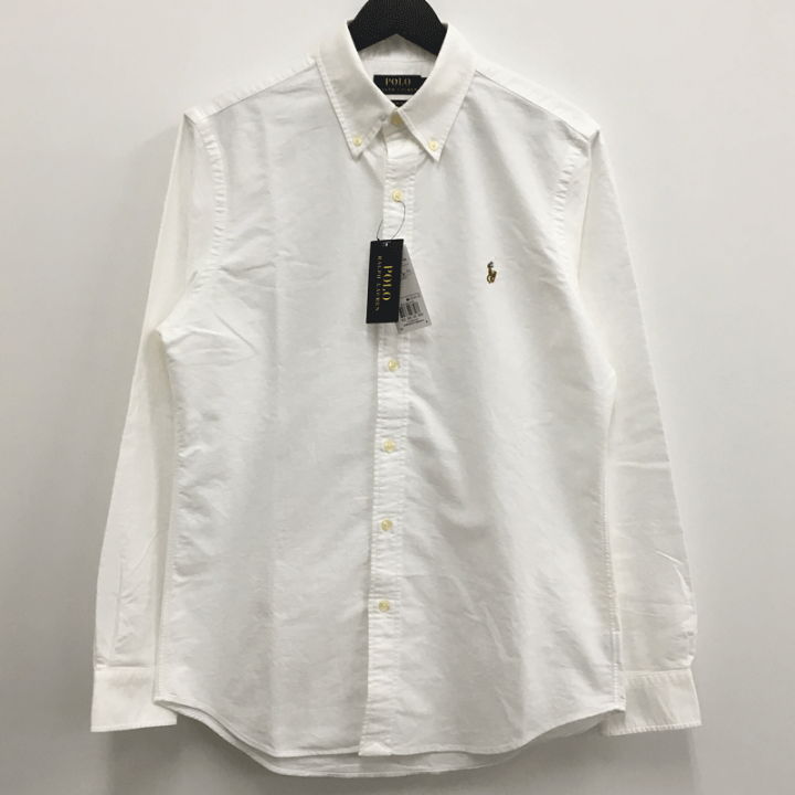 【中古】《美品》POLO RALPH LAUREN ポロ ラルフローレン カスタムフィット ボタンダウン オックスフォード 長袖シャツ/MNPOWOV16820444 サイズ : M/定番《メンズ古着・山城店》 | 開放倉庫 京都山城店