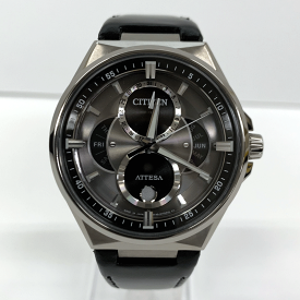 【中古】CITIZEN シチズン ATTESA アテッサ ACT Line トリプルカレンダー ムーンフェイズ/Eco-Drive/アナログ/ソーラー《服飾小物・山城店》