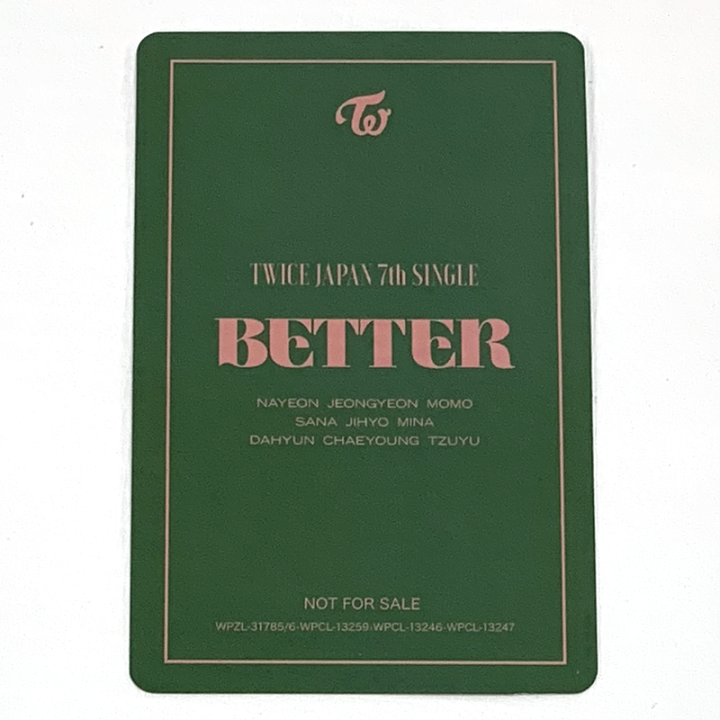 TWICEハイタッチ券 BETTER TWICE チェヨン ハイタッチ券 トレカ Better
