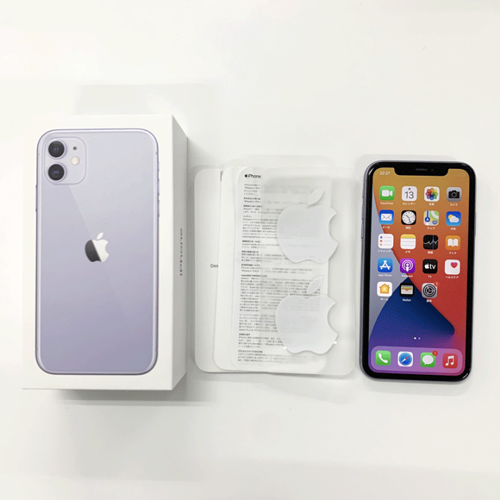 楽天市場】【中古】 Softbank iPhone11 MWM52J/A 128GB パープル【白