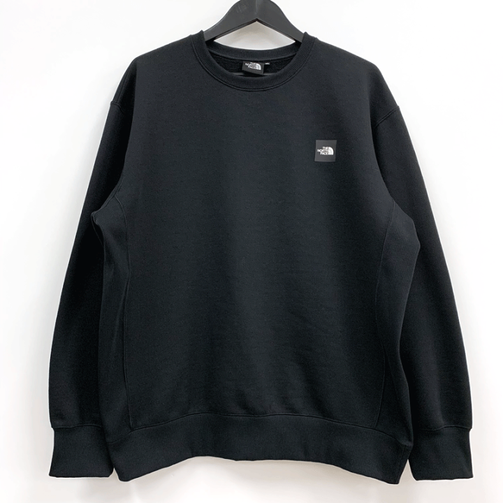 THE NORTH FACE ブラック スクエアロゴクルー XXL 中古 THE NORTH FACE ブラック スクエアロゴクルー XXL 中古