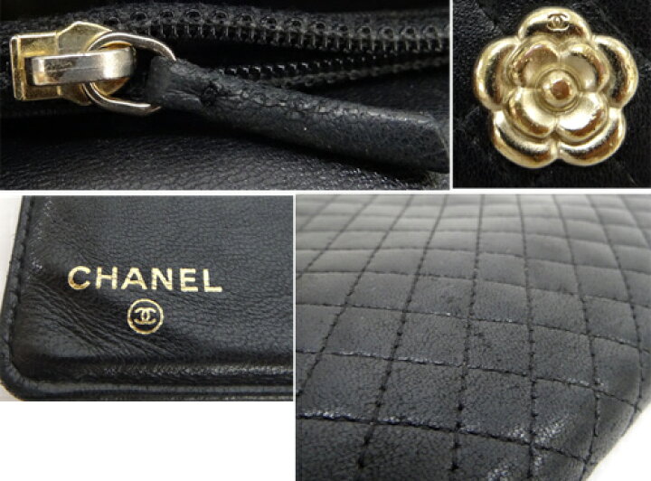 楽天市場】【中古】CHANEL(シャネル) レザー「キルティング カメリア  