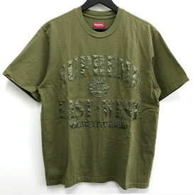 【中古】Supreme シュプリーム 21AW East West S/S Top イースト ウェスト フロントロゴ刺繍 Tシャツ サイズ : S/ストリート《メンズ古着・山城店》