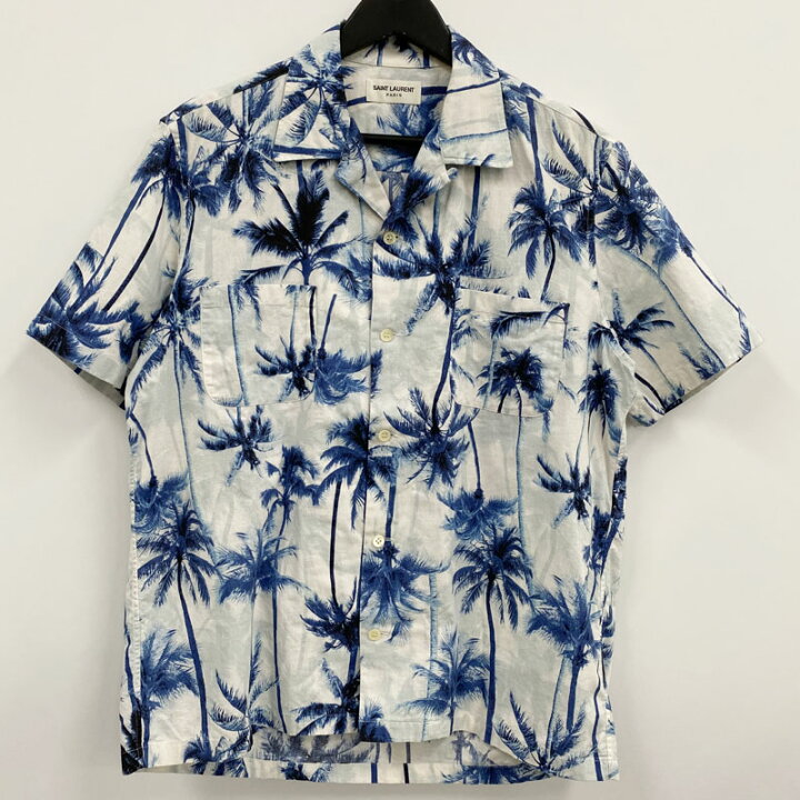 楽天市場】【中古】SAINT LAURENT PARIS サンローランパリ 半袖アロハ 