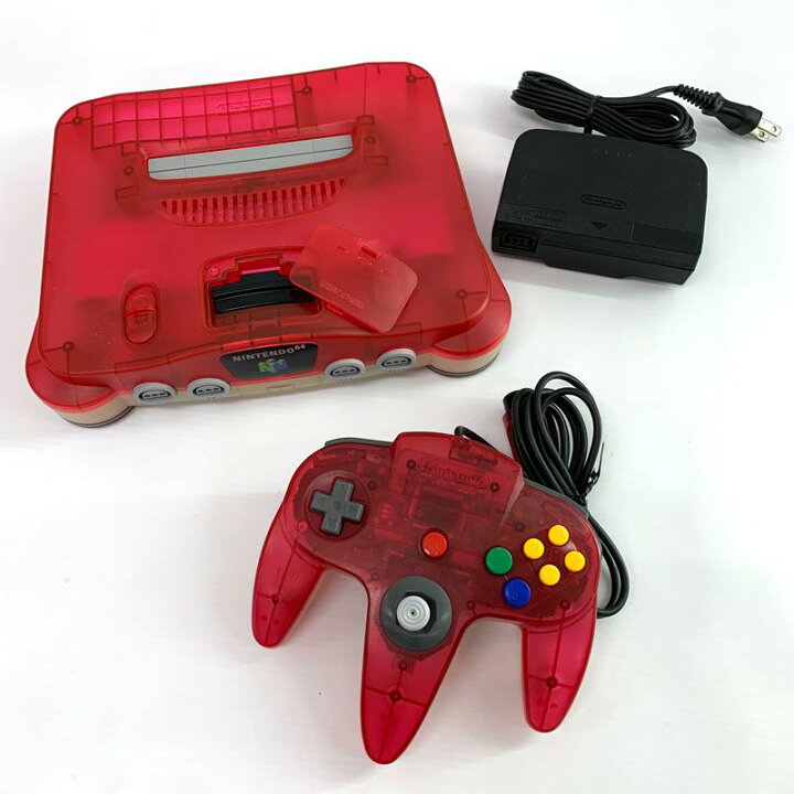 楽天市場】【中古】《レトロ》ニンテンドウ64 本体 クリアレッド/N64 