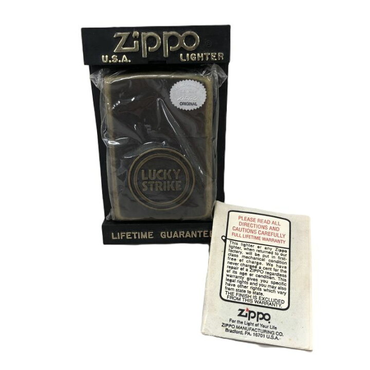 楽天市場】【中古】ZIPPO ジッポー LUCKY STRIKE ラッキーストライク 