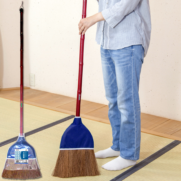天然素材 棕櫚 シュロ 室内 畳 和室 フローリング 部屋用 ほうき 箒 ホーキ 掃き掃除 Azuma 掃除