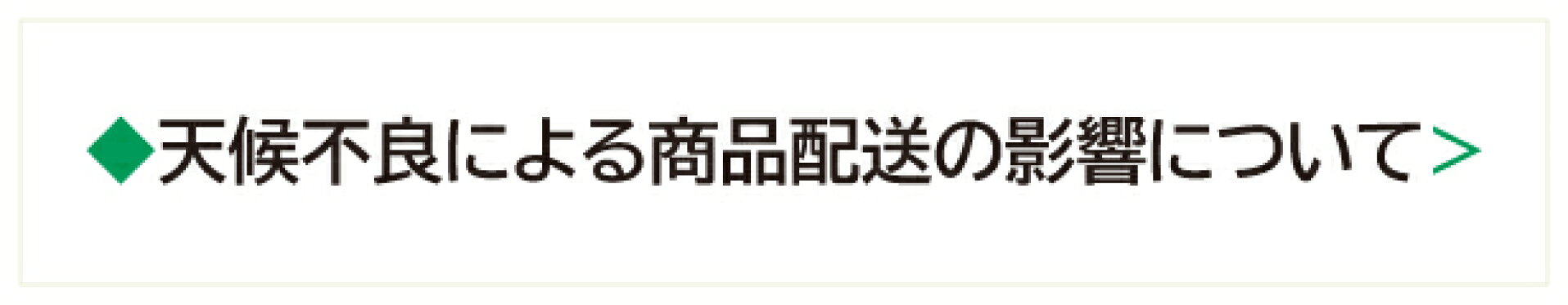 天候不良に伴うお荷物のお届けに関して