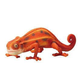 送料無料　レッドカメレオンS　23x10xH8cm　置物 ディスプレー オーナメント　リアル　北海道・沖縄・離島出荷不可