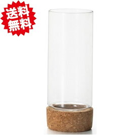 送料無料 ガラスベースL　コルク台付　お買い得2個セット エイチツーオー 切り花　生花 一輪挿し　北海道・沖縄・離島出荷不可